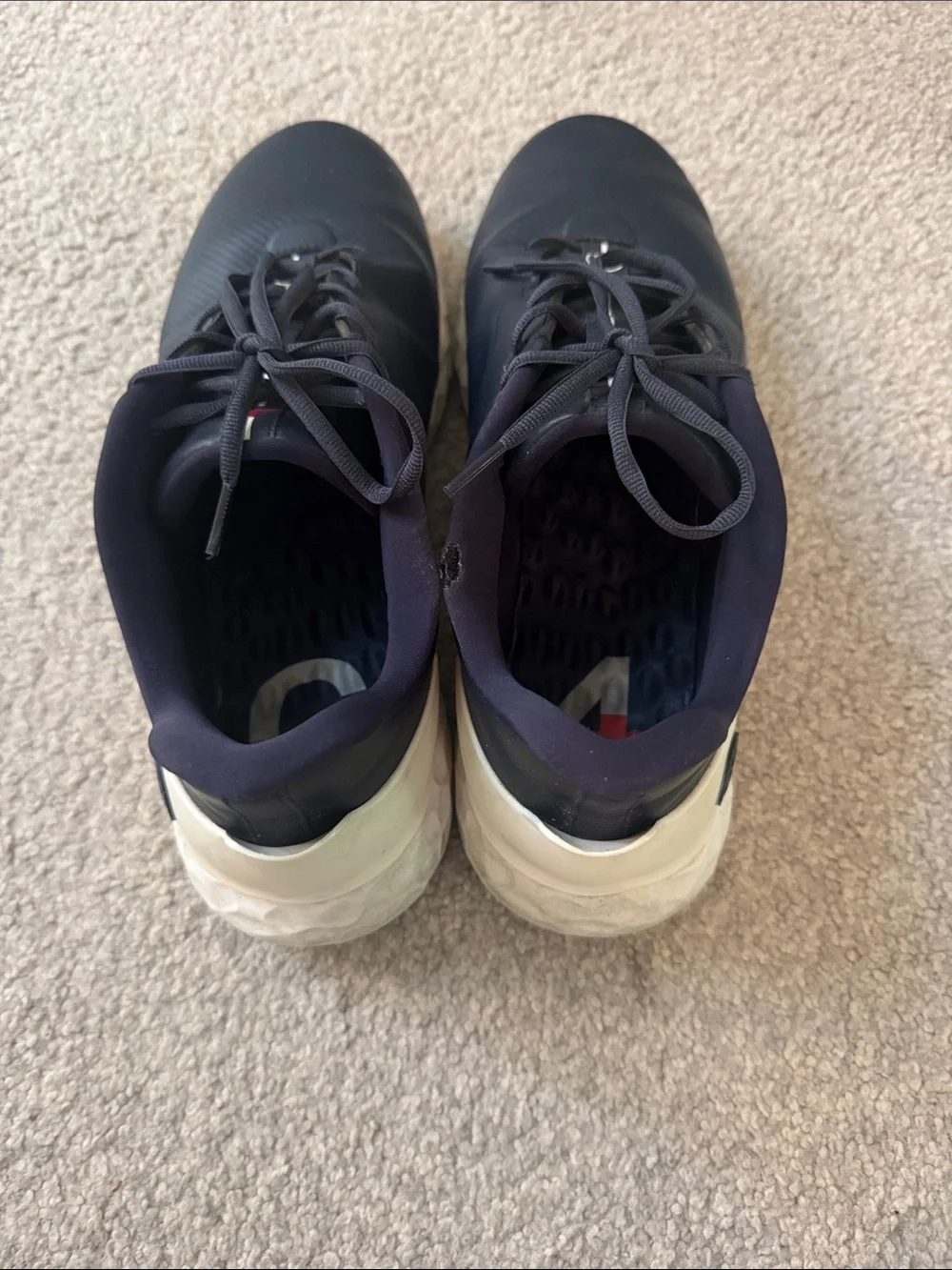 G/FORE Men's Navy and White Athletic Golf Sneakers
